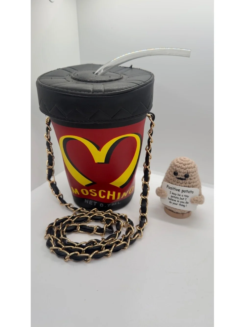 Moschino Happy Meal Soda McDonalds Cola Milkshake Purse Bag